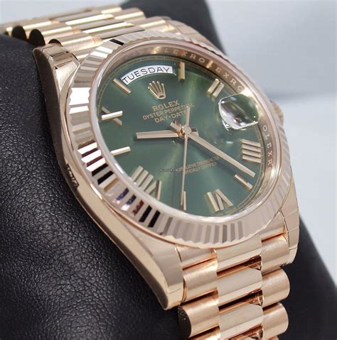 presidential green face rolex|Rolex day date 228235.